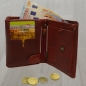 Preview: Adlerdruck Vintage Herren Portemonnaie Used Look Handgemacht Hochformat rot